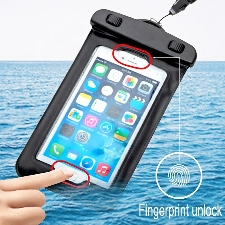 

YUANFENG New Products Fingerprint Unlock Phone Dry Bag Waterproof Case for Cell Phone, Multi colors