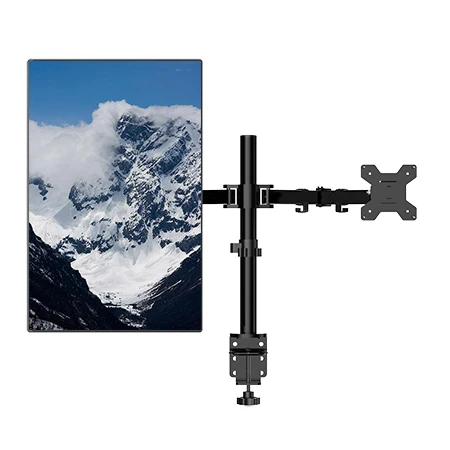 

Sale Extendable Desktop Dual LCD LED Monitors Arm Bracket 400mm Length Computer Screen Holder, Black