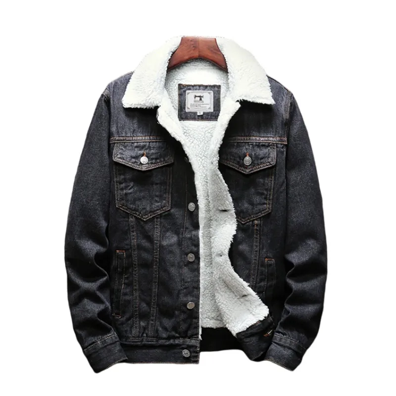 

Cheap Price Plus Size Men'S Fleece Custom Work Jackets Men Denim Jackets And Coats 2021 jacket with logo, Picture shows