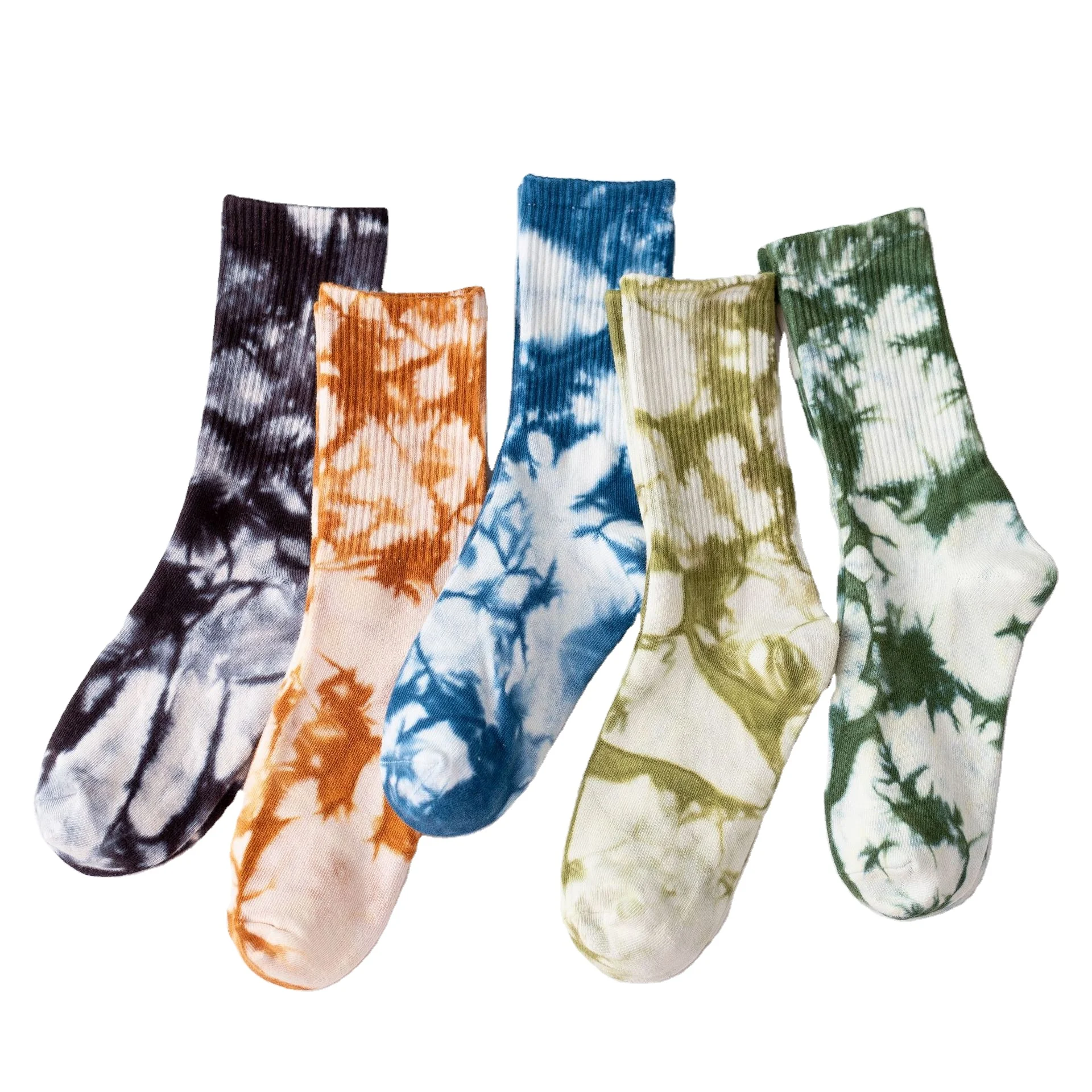 

Wholesale Custom Crazy Novelty Colorful Socks Cotton Jacquard Fashion Funny Design Men Happy Tie Dye Socks