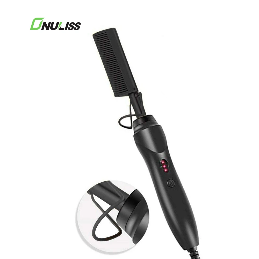 

Hot Electric Hot Comb Hair Straightener Hair Curling Iron Titanium Alloy Hair Curler Hot Comb