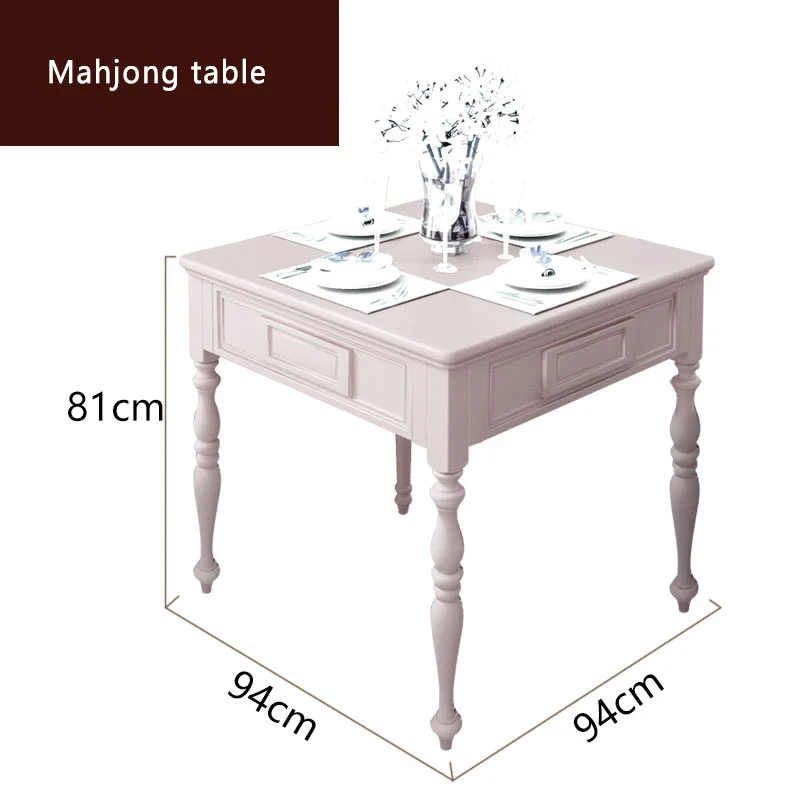 

Factory popular solid wood European style simple household electric silent automatic mahjong table integrated mahjong machine, Any color