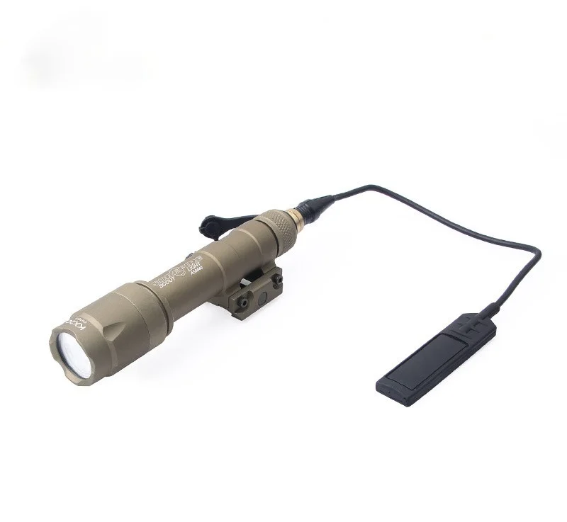 

Fyzlcion Tactical HighLight M600U Led Flashlight Rifle Gun Weapon Light Remote Tail Switch Constant Momentary, Black