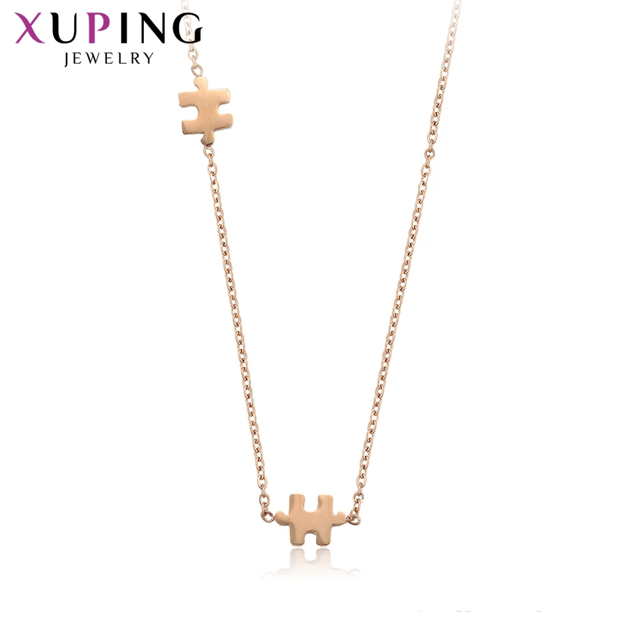 

46709 Xuping jewelry Elegant Ancient/Royal Allah style Rose gold color Stainless Steel pendant necklace for women