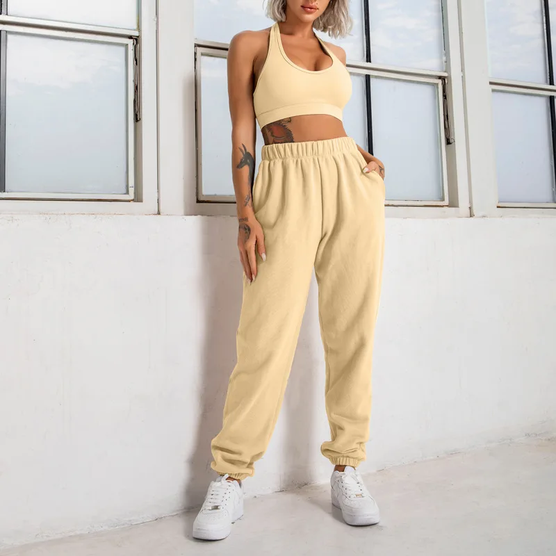 

Casual Solid pants sets Women 2021 Crop Top Two Piece And Drawstring Shorts Matching Sportswear Set Summer Athleisure Outfits