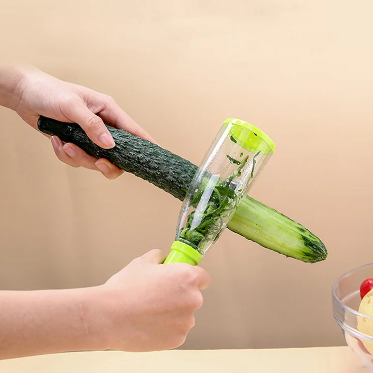 

Kitchen Accessories Multifunction Fruit Vegetable Peeler with Rubbish Box Creative Storage Paring Knife, Green avaliable