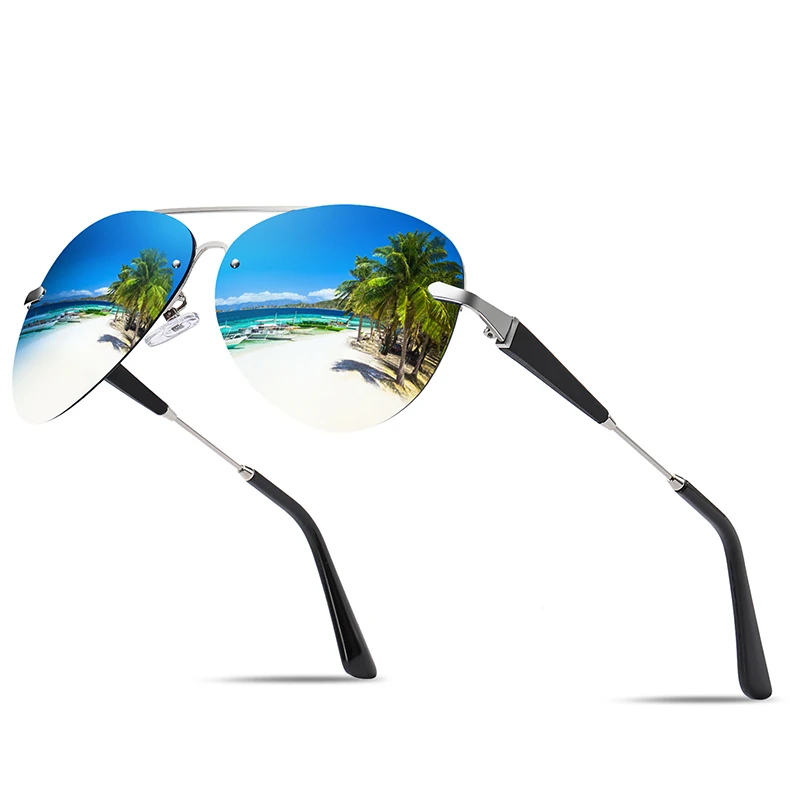 

High Quality Mens Driving Outdoor Frameless uv400 TAC1.1mm Polarized Sunglasses