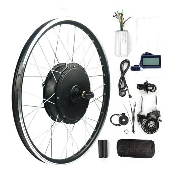 

Directly order product 48v 1500w electric bike motor conversion kit 26 inch, Black