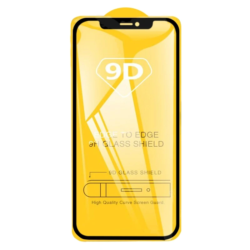 

Free Sample 9D Screen Protector Full Cover DE PantallaTempered GLass For iphone12 iphone 12 pro max 12mini