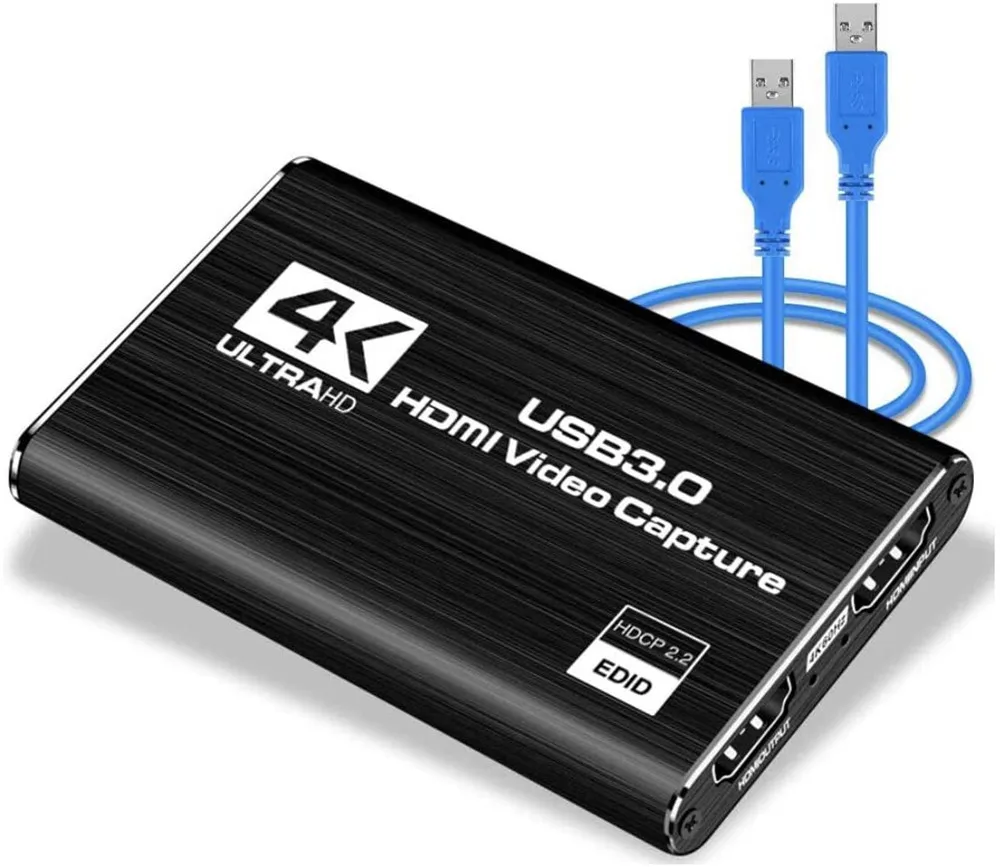 

USB 3.0 4K 60HZ 1080P 60Fps USB3.0 Video Game Capture Card Converter HDMI Output Live Streaming For XBOX PS5 MAC Plug and Play