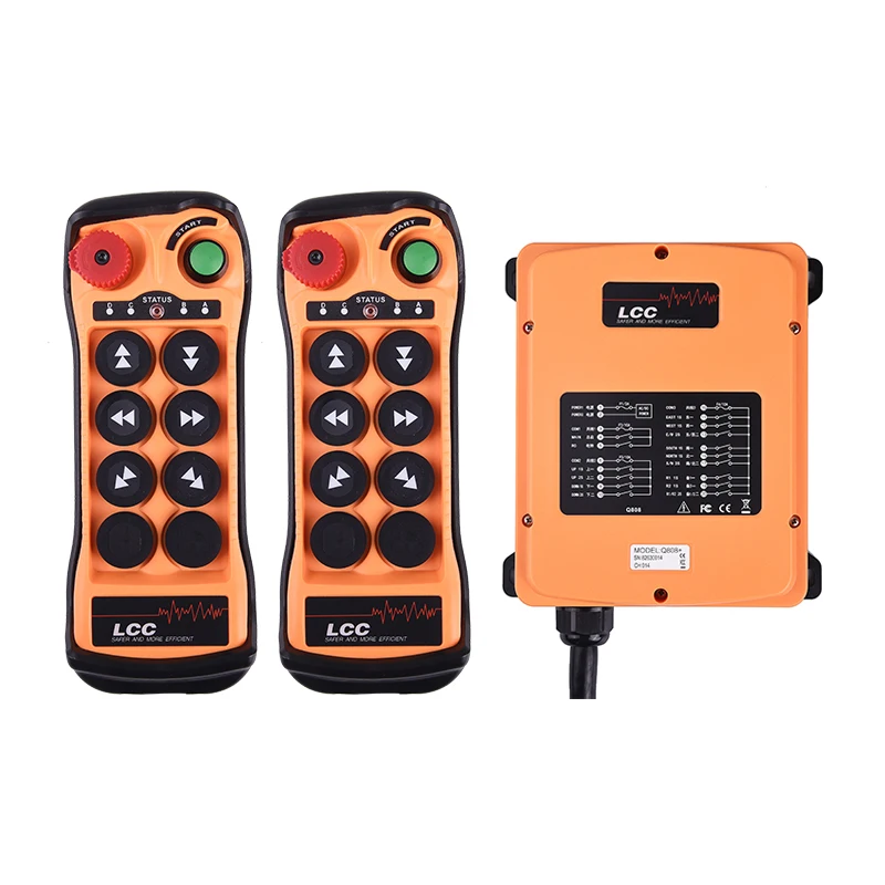 

Q606 electric crane wireless radio wire rope winch remote control 6 buttons machine