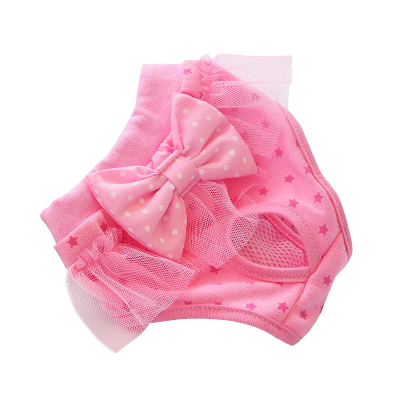

Lace Bowknot Small Pet Dog Physiological Pants