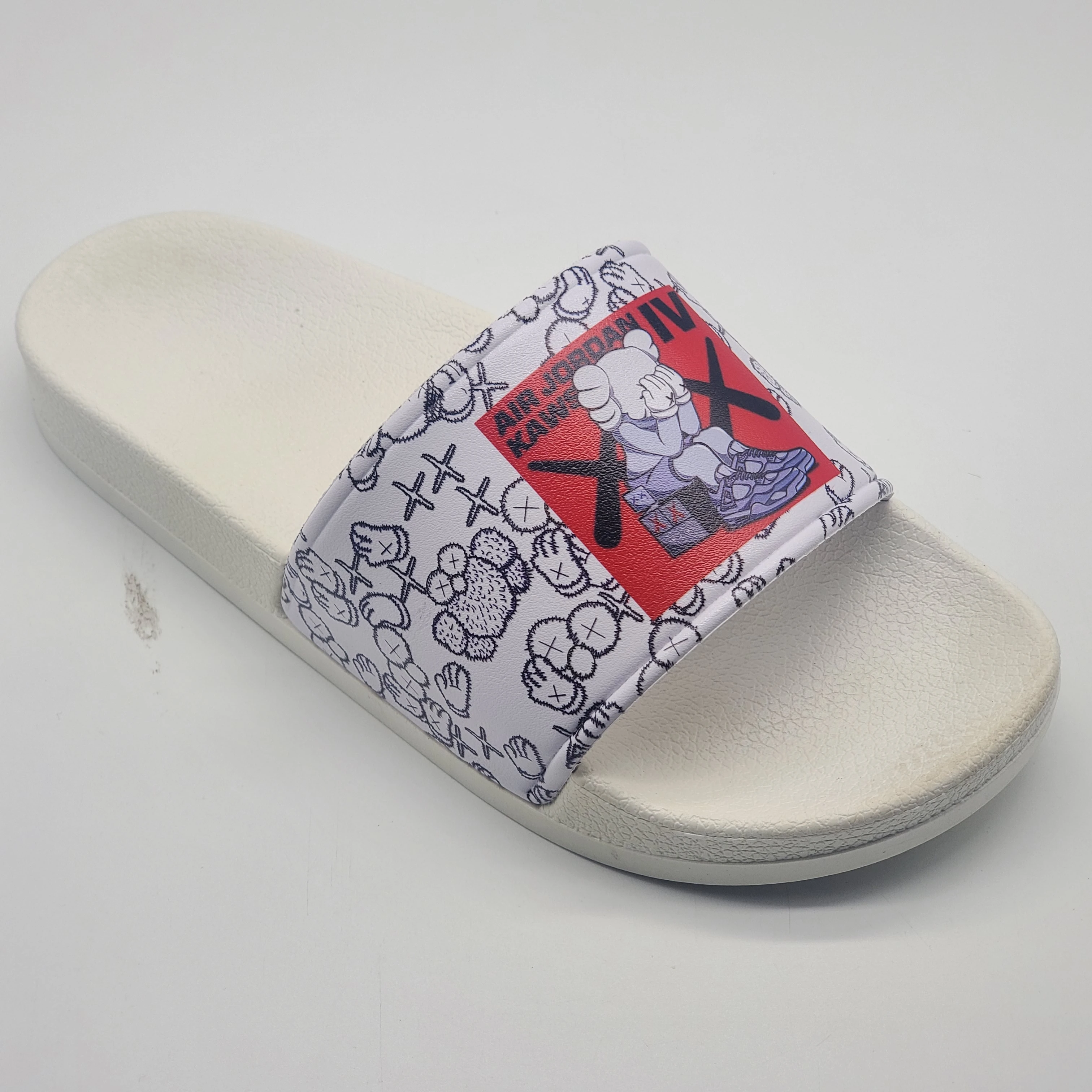 

wholesale custom women's sandals unisex EVA slipper custom Logo slide sandal summer white slippers