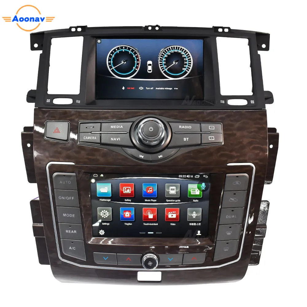 

Android Car Dual Screen Radio Y62 for Nissan Patrol 2014-2020 Auto Stereo Receiver DVD Multimedia Player Head Unit GPS navi