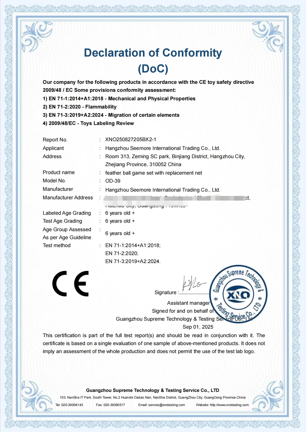 CE Certification