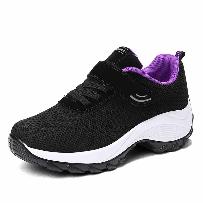 

New Style Woman Tennies Running Sport Shoes Sneaker Manufacturer, Black;grey;blue;purple