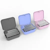 

Travel Accessories Pocket Size Stainless Steel Tableware Folding Dinnerware Flatware Set