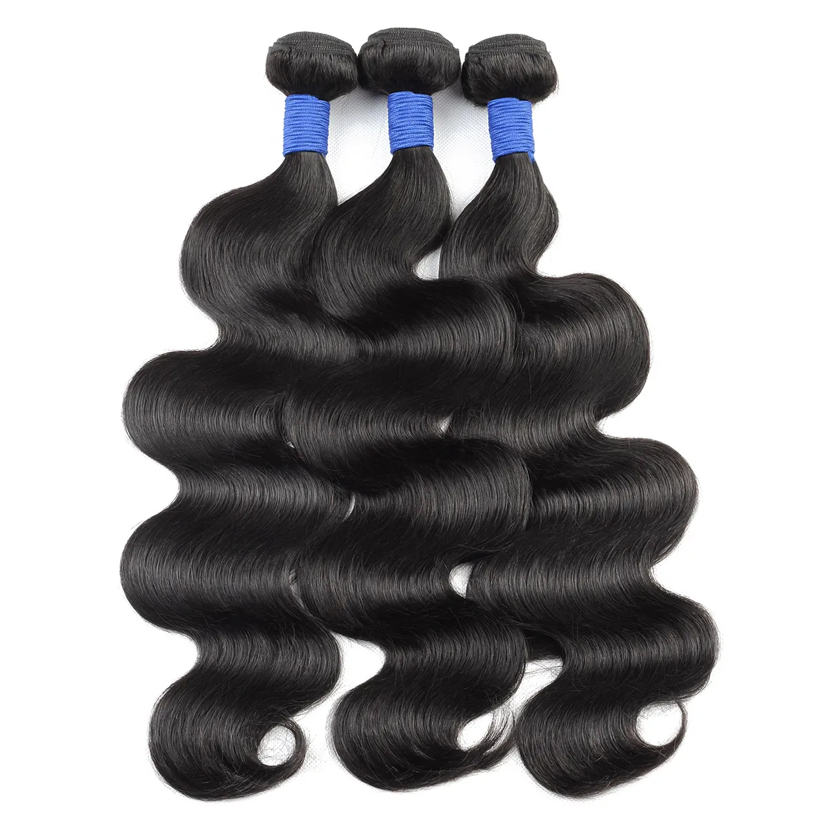 

Double machine weft 100% Brazilian body wave 10A class 10-28 "natural color human hair weft 100g, Natural colors