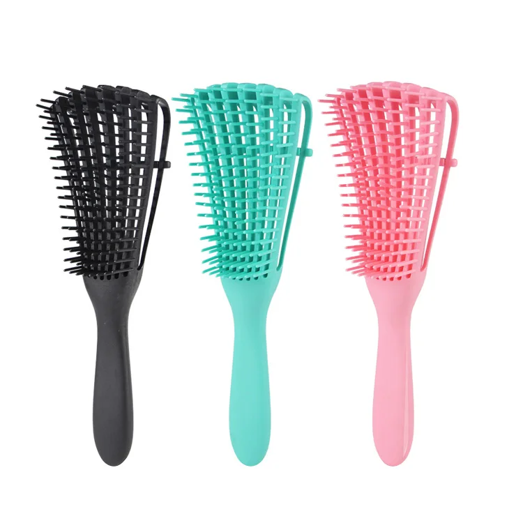 

High Quality Guarantee Women Professional Detangling Hair Brush for Afro America 3a to 4c Kinky Wavy Curly Coily