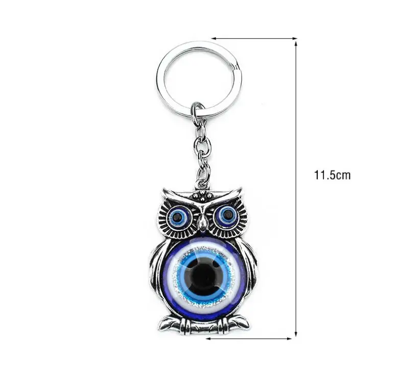 Divya Mantra Feng Shui Evil Eye Keychain Blue