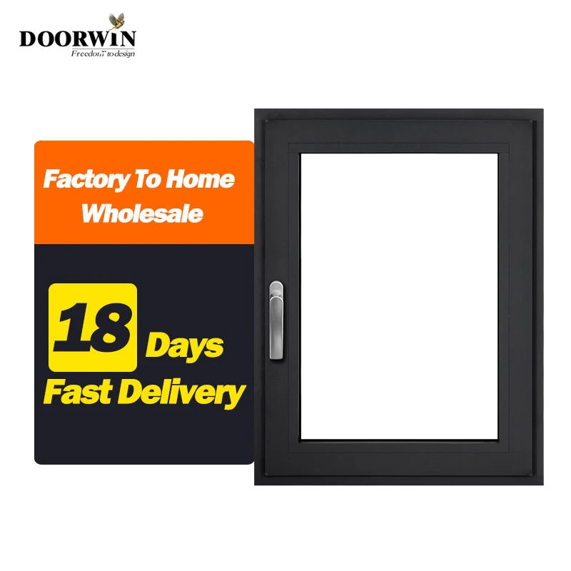 

Doorwin New Design High Quality Water Proof Extruded Aluminum Frame Tilt Turn Casement Windows For Modern Residential Homes