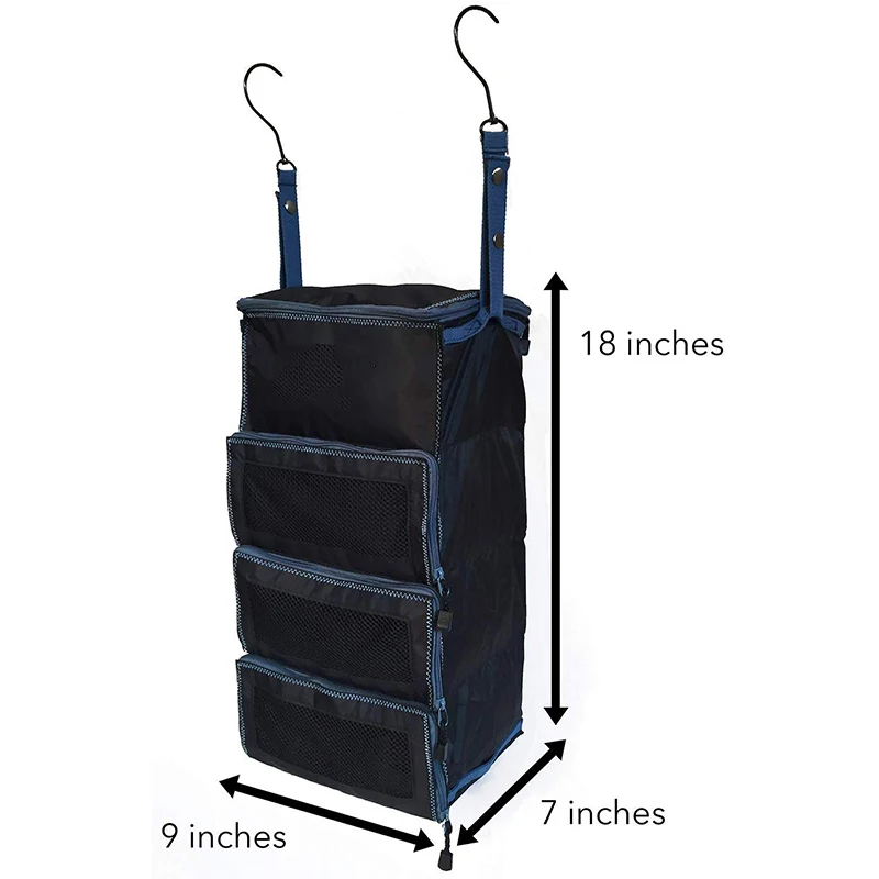 Portable Luggage Organizer Packable Hanging Shelves Make Packing Your
