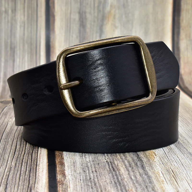 

Heqi 2023 hot sale black leather belt for men