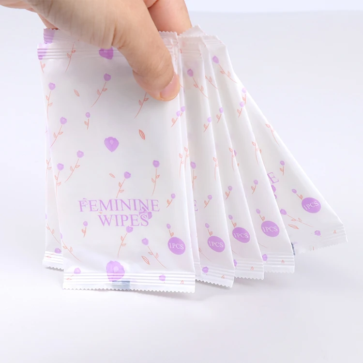 

Private Label Feminine Wipes 100% Organic Women Cleaning Vagina Wipes Individually Wrapped Yoni Wipes