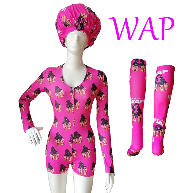 

2020 New Fashion Wholesale Custom Design long sleeves Plus size Wap onsie, Customized color