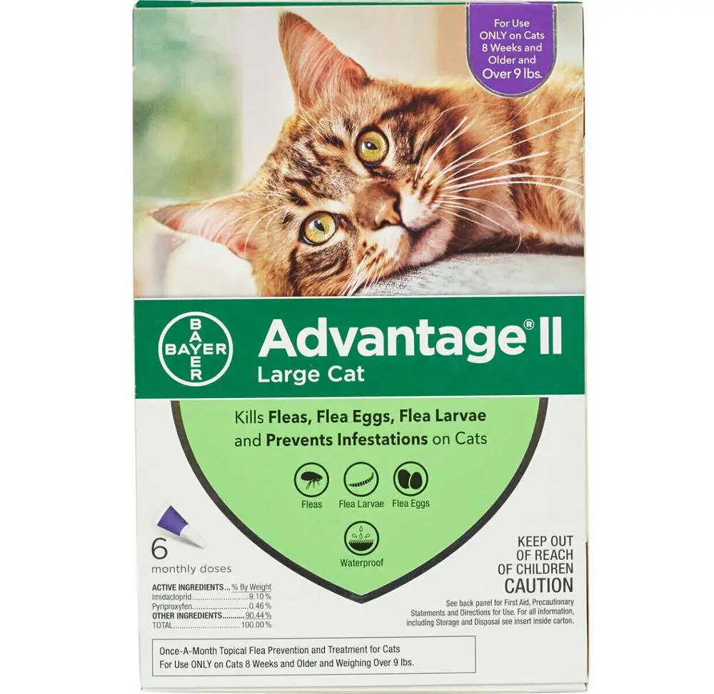 

Advantage II Flea Prevention for Cats 4 Doses