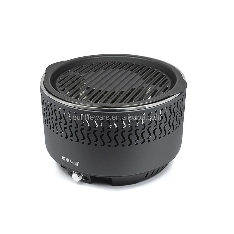 2021 New Arrival Portable Outdoor Cast Iron Korean Barbecue Charcoal Barbeque Grills BBQ Accasories Restaurant Table BBQ Grills