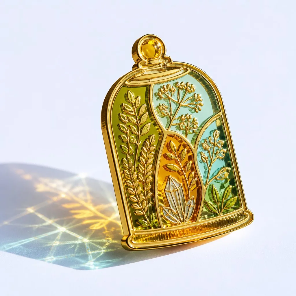 Botanical Cloche Greenhouse Terrarium Pin