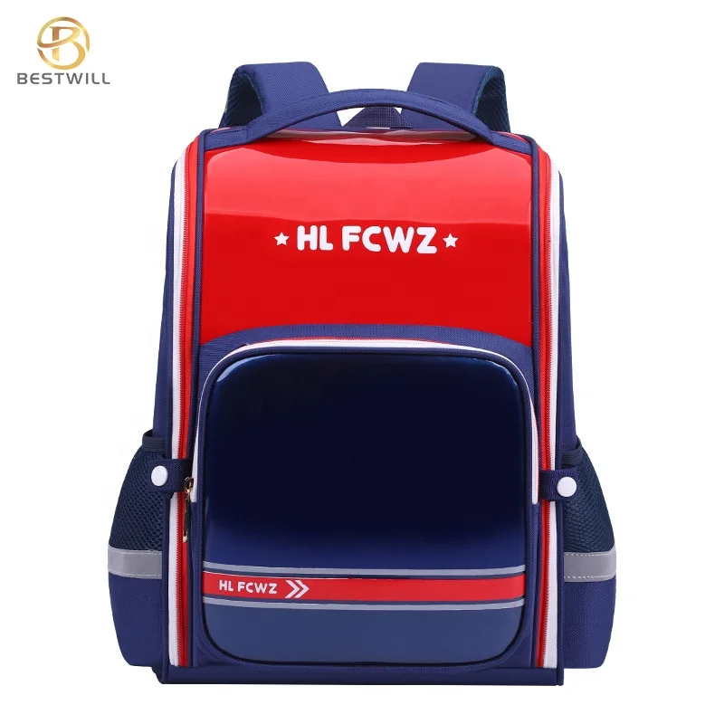 

BESTWILL PU School Bags Child 2021 New Branded School Bags Wholesale Customised School Bags, Big red,orange,sky blue,yellow,rose red