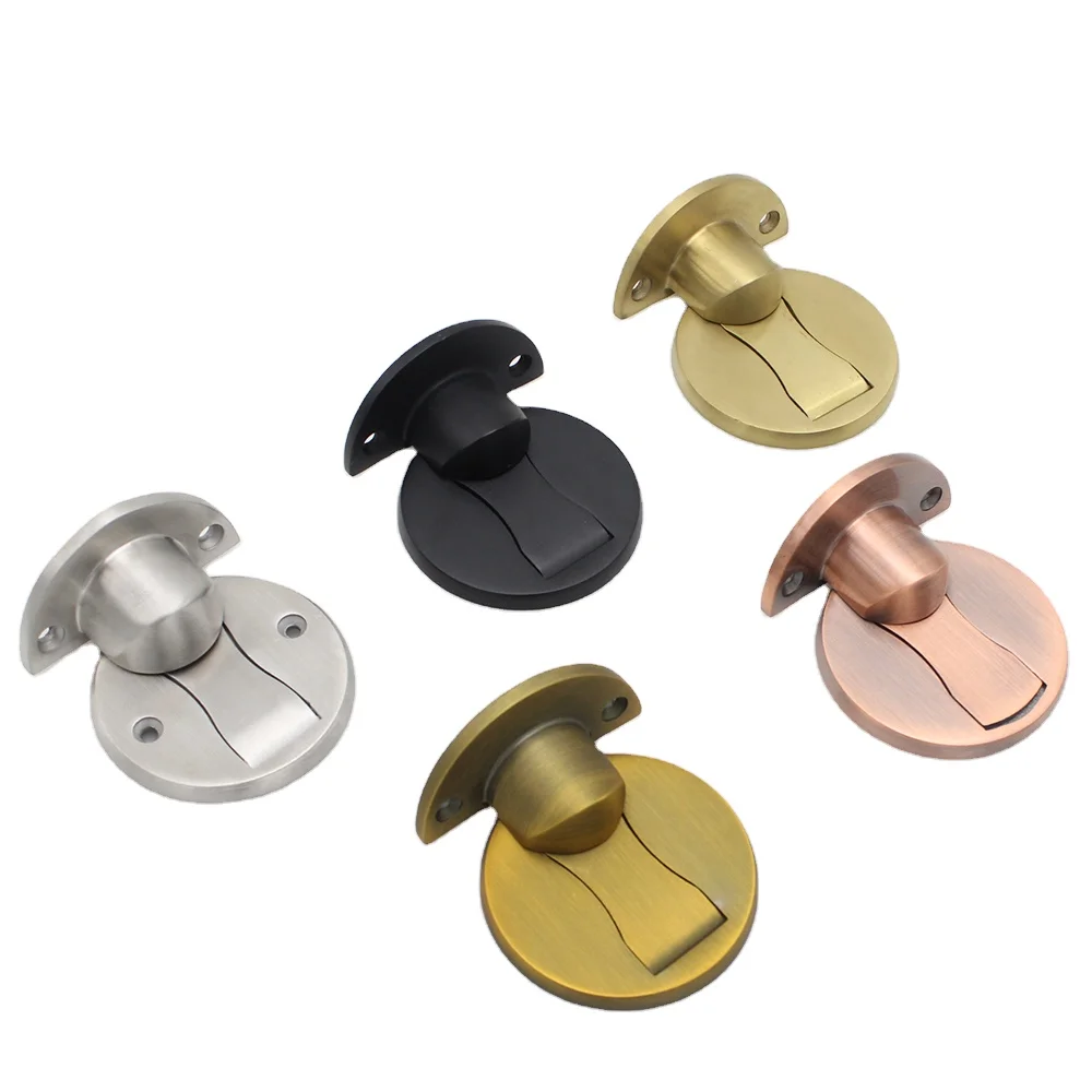 Stainless Steel 304 Safety Invisible Door Stopper Wall Protector Floor Mount Magnetic Door Stop