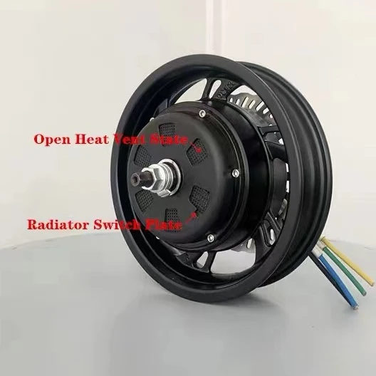 

Latest version of the 12-inch electric vehicle modification with a heat dissipation cover 60-120V80-150KM wide tire motor