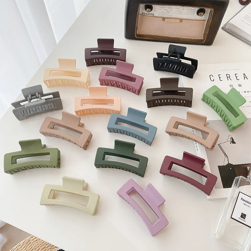 

Sayoung 2023 Hot Selling New Arrival Rhombus Rectangle Mini Cellulose Mermaid Banana Hair Claw For Thick Hair For Women Girls