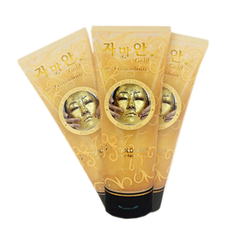 

Wholesale Hot Selling Gold Foil Face Mask 24K Gold Private Label Repair Face Jelly Gold Foil Wash Off Gel Facial Mask