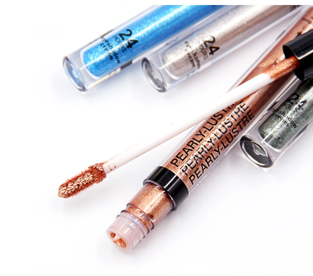 

Wholesale Longlasting Waterproof In stock Shimmer Makeup Liquid Eye Shadow Glitter Eyeshadow