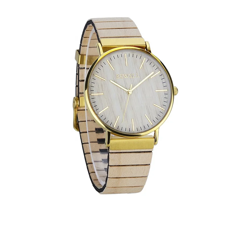 

BEWELL relogio masculino Wood Watch Men Top Luxury Men Wristwatch Wood Hand Clock watches men wrist