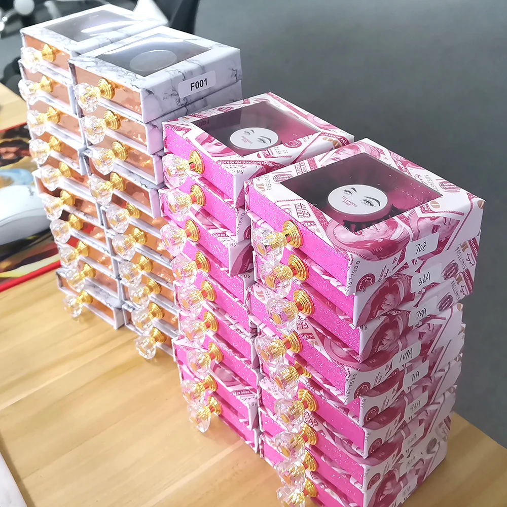 

Wholesale Mink Fur Eyelashes 25MM Full Strip Lashes Handmade Mink Lashes 100% Mink Eyelashes