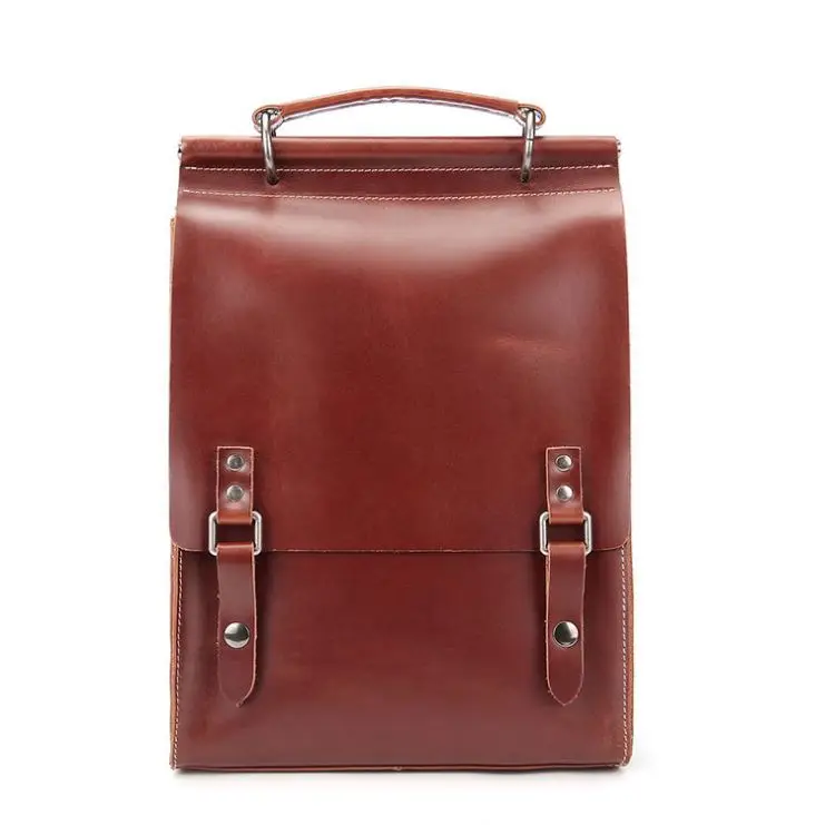 

Fashion Style Small Backpack Genuine Leather Backpack Messenger Bags For Men Women, As picture show or custom
