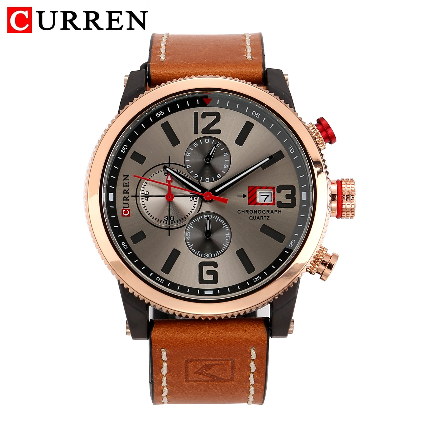 

CURREN 8281 leather quartz wristwatch for man top brand fashion men business water resistant 30M relojes hombre