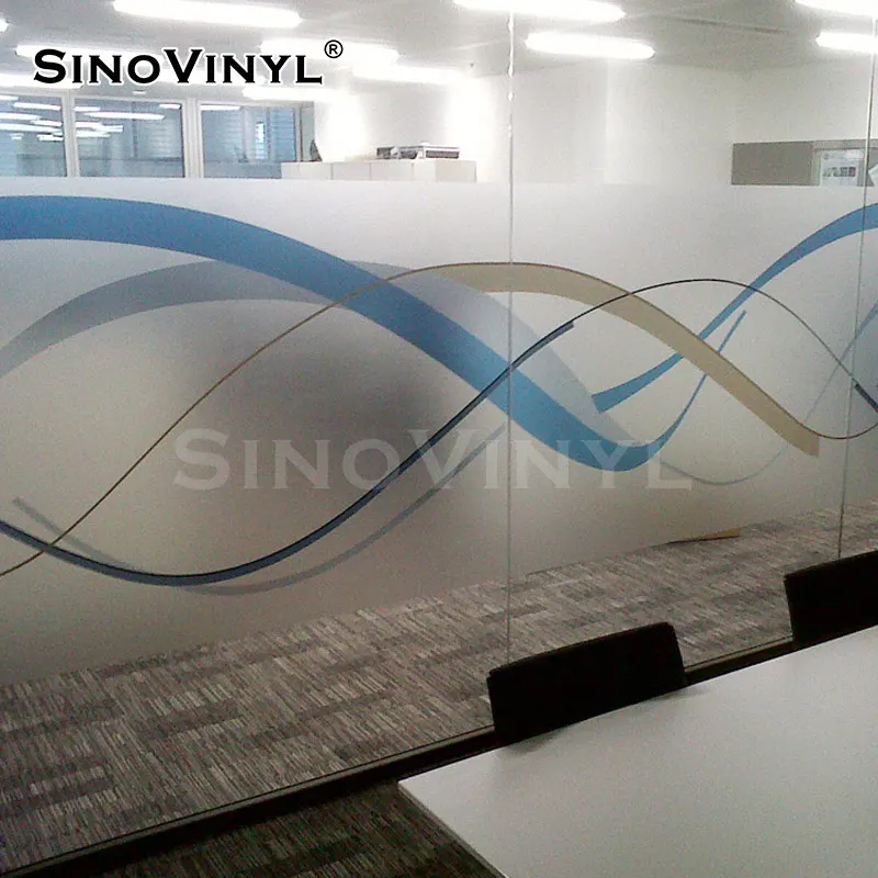 

SINOVINYL Office Home Decoration Privacy Protection Dichroic Frost Vinyl Roll Frosted Glass Window Tint Film