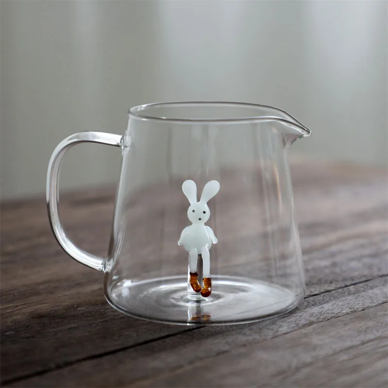 

Simple and lovely decorative environment-friendly borosilicate glass mug single wall drinkware coffee glass water cup milk cup