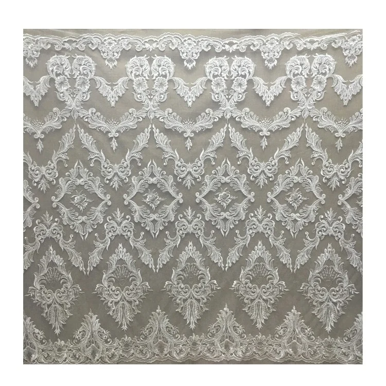 

JORICE Best Selling High Quality Embroidery Lace Fabric For Wedding Dress, As the picture shows