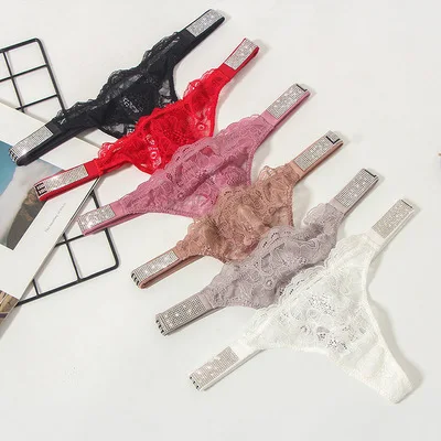 

B36007A 2021 Latest mature woman sexy hollow out see through hot panties, Black
