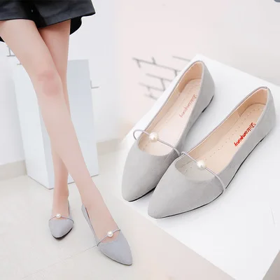 
HLS048 women high end sexy party beautiful pointed casual ladies flat shoes 