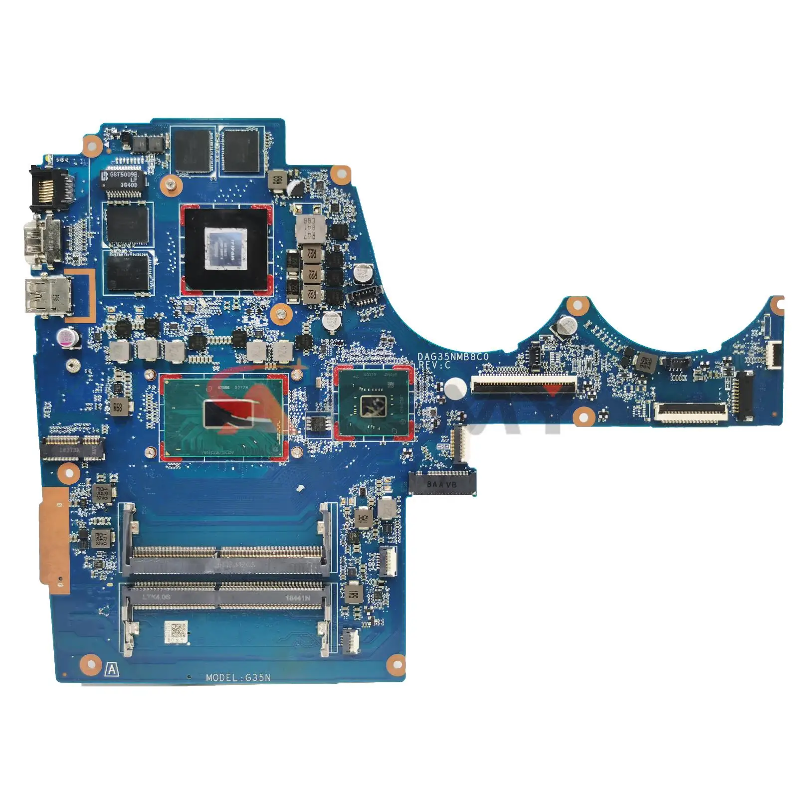 

For HP Pavilion 15-BC 15-AX laptop motherboard DAG35NMB8C0 L22039-601/L22038-601 With Intel I5/I7 CPU GTX1050 N17P-G0-A1