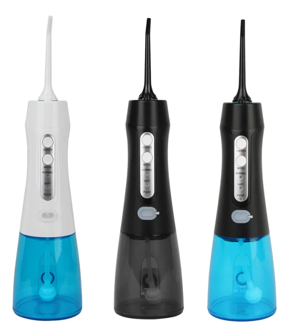 

Oral Irrigator Dental Ultrasound USB Tartar Remover Water Flosser IPX7 Portable Dental Jet Teeth Cleaner for Teeth Whitening, White/black