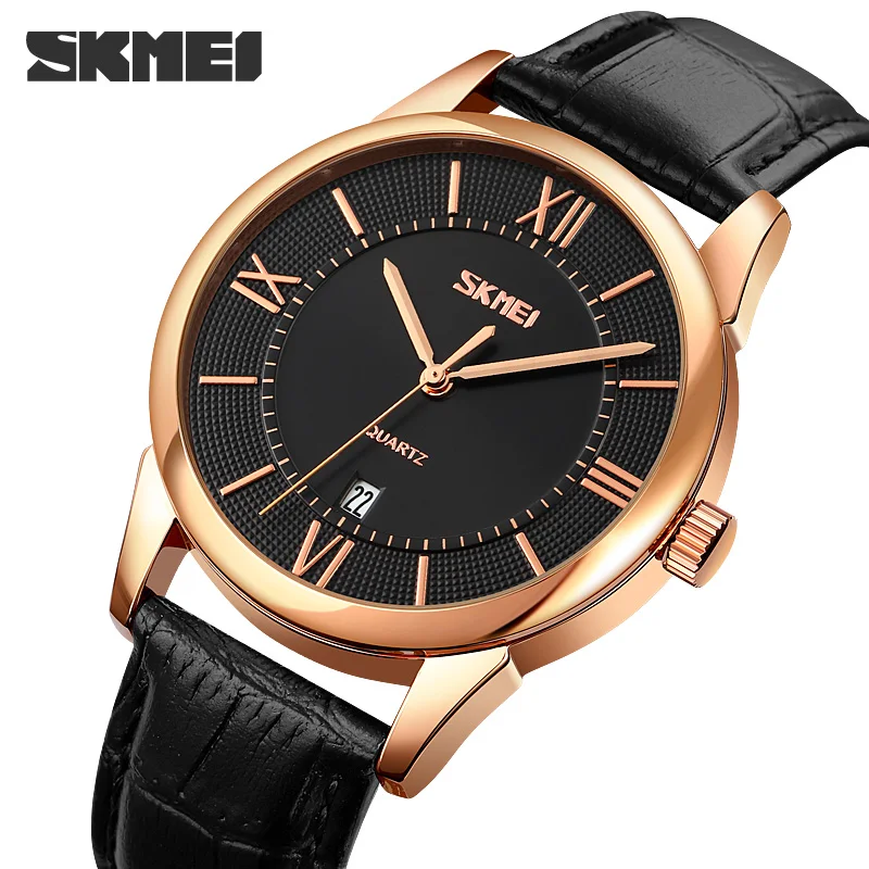 

Skmei 9261 japan movt leather quartz wristwatches best sell sr626sw watches custom logo luxury men quartz watch